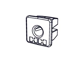 Nut for square hole 9.2 mm, 500 pcs