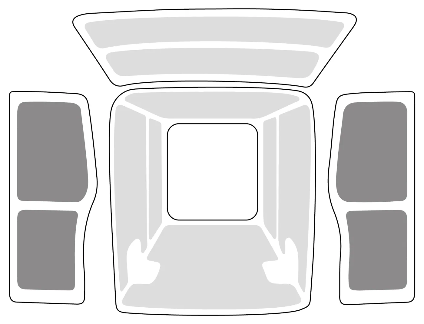 Rear door panel lining LEVC VN5 20-