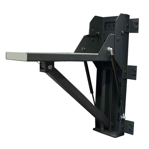 Folding vice platform, racking mounted