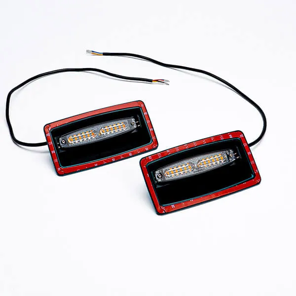 Strobe light, windscreen 12/24V CLASS II (pair)