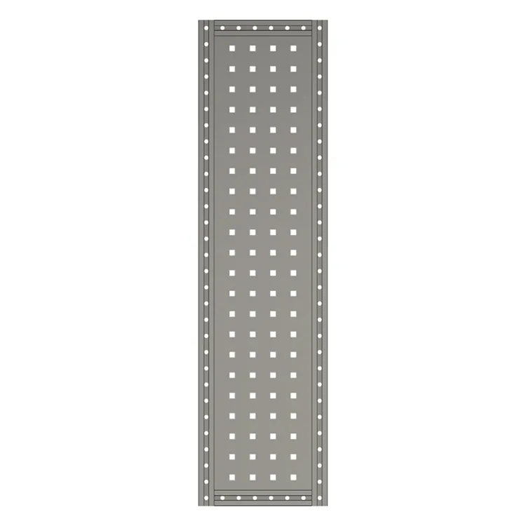 Shelf end support with tool board 216x810