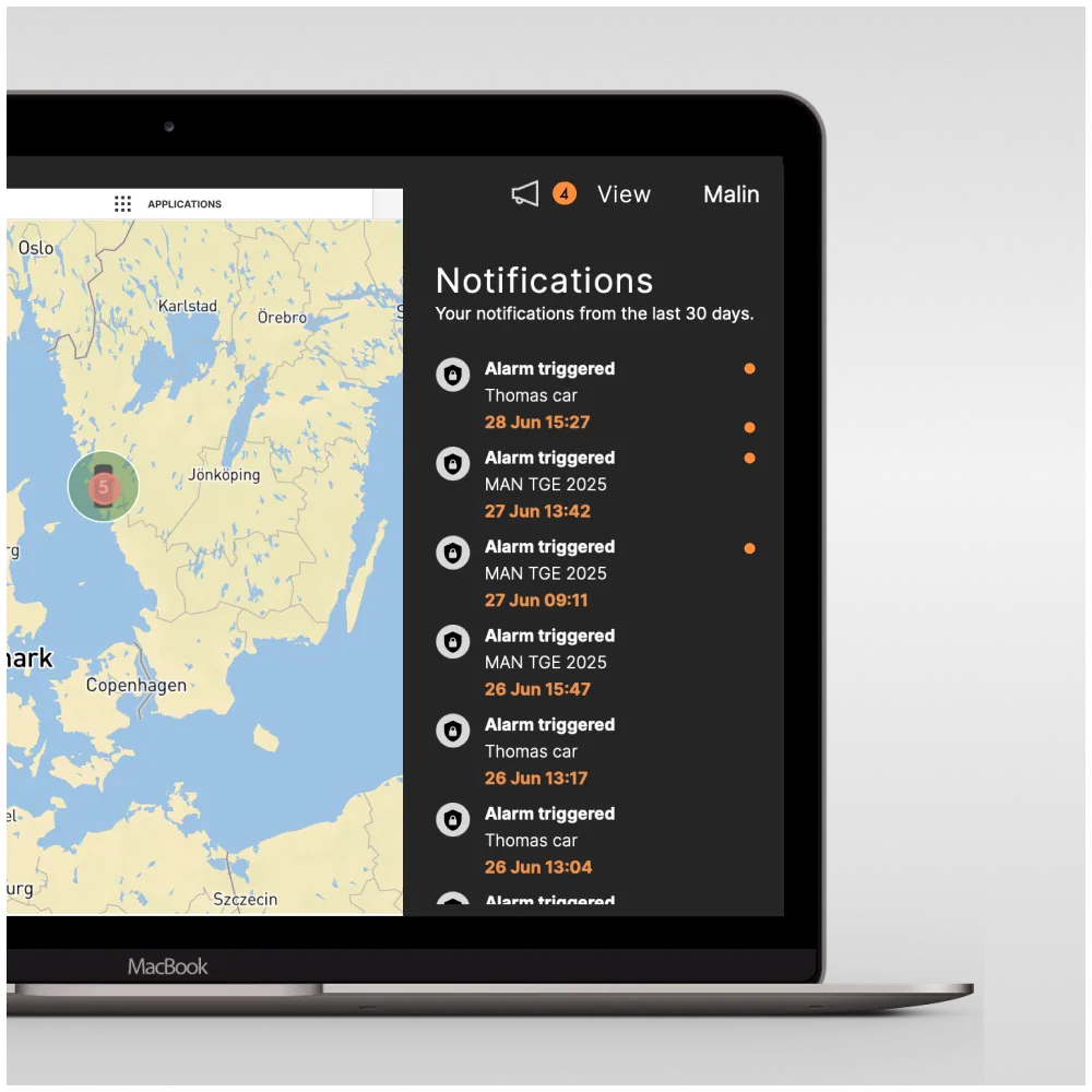 Security system – customer portal